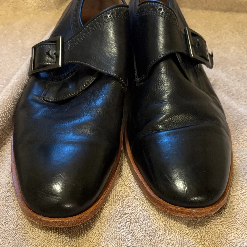 Johnston & Murphy Richland Men's Black Leather Shoes - size M11.5 - Picture 2 of 13